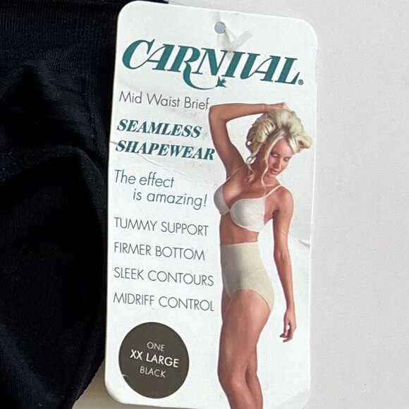 Carnival Mid-Waist Brief Seamless Shapewear XXL Back - Picture 12 of 14